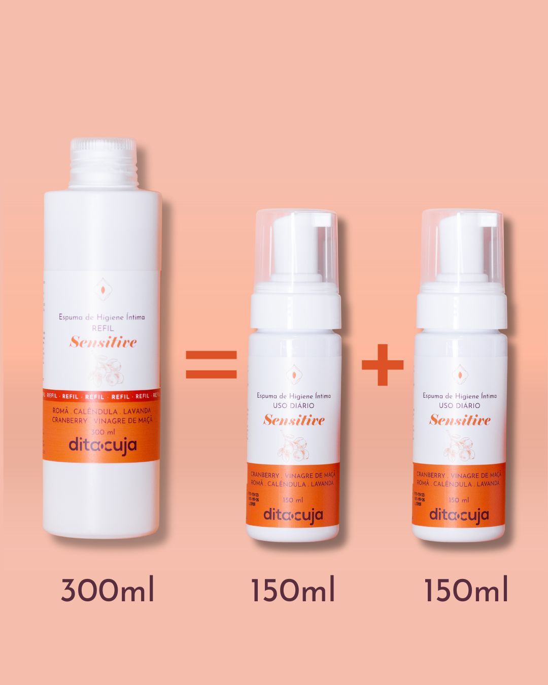 Refil Espuma Sensitive 300 ml